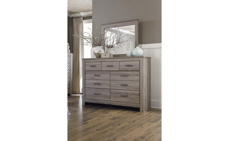Zelen BEDROOM MIRROR ASHLEY Warm Gray B248-36