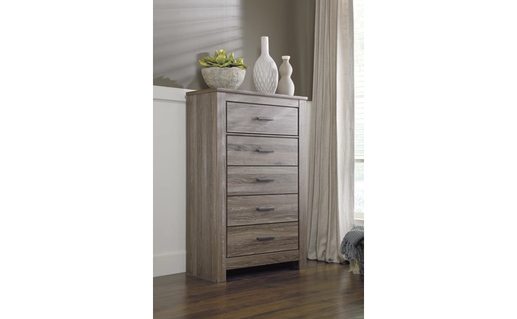 FIVE DRAWER CHEST ASHLEY Zelen Warm Gray B248-46