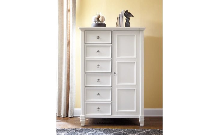 DOOR CHEST ASHLEY Prentice White B672-48