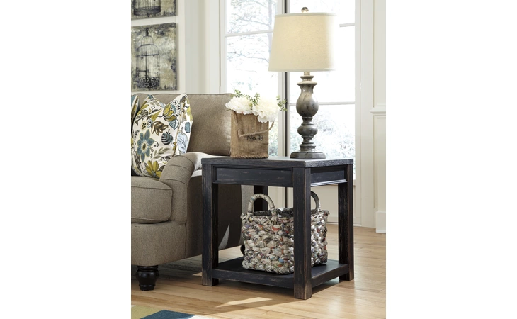 T732-2 Gavelston SQUARE END TABLE/GAVELSTON