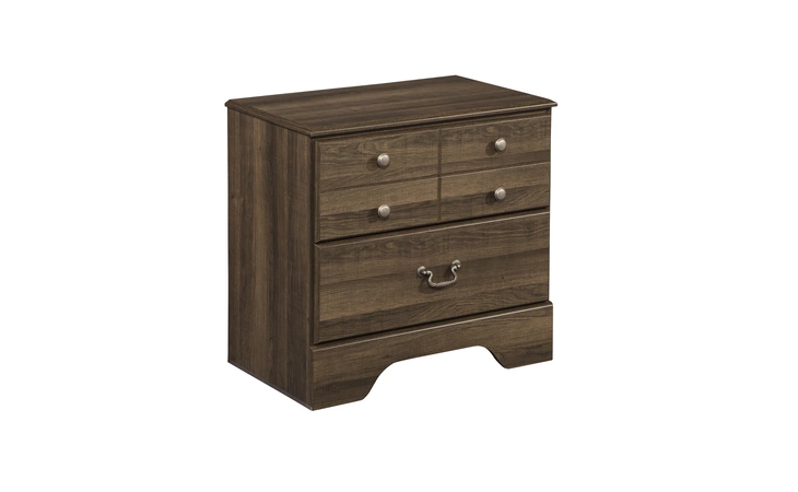 B216-92 Allymore - Brown TWO DRAWER NIGHT STAND