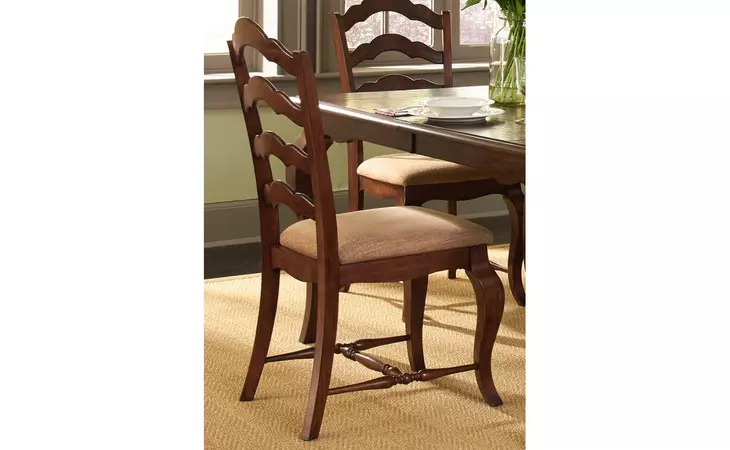 606-C2001S  LADDER BACK SIDE CHAIR (RTA)