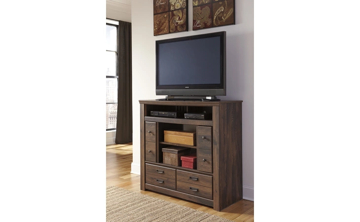 B246-49 Quinden MEDIA CHEST W FIREPLACE OPTION