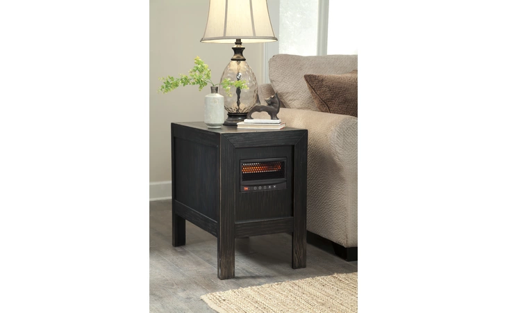 T752-17 Gavelston CHAIR SIDE END TABLE W HEATER