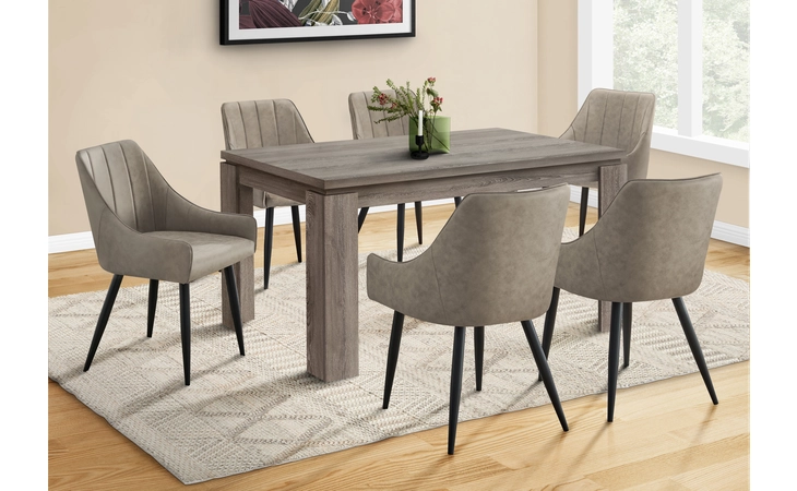 I1055  DINING TABLE - 36 X 60  - DARK TAUPE