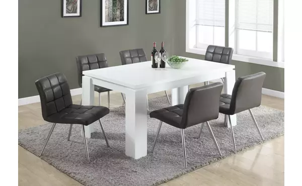 dining table - 36 x 60  - white by monarch specialties