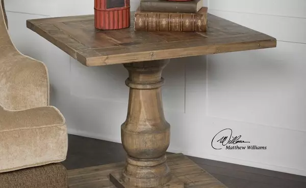 stratford end table by uttermost