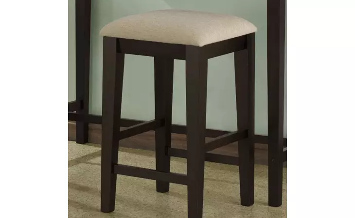 I1360DISCO  CAPPUCCINO 24H BARSTOOLS WITH A BEIGE CHENILLE SEAT 2PCPAGE79