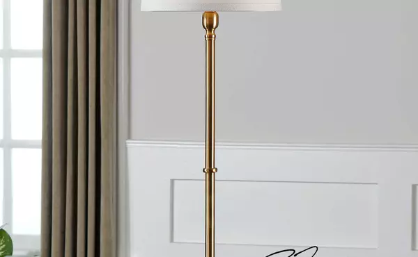 laton buffet lamp, brass by uttermost