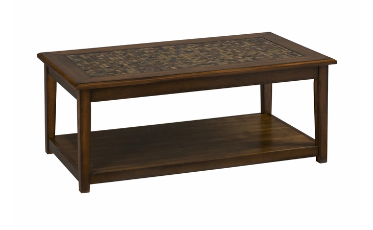 698-1 BAROQUE COLLECTION COFFEE TABLE W/SHELF- CASTERED BAROQUE COLLECTION
