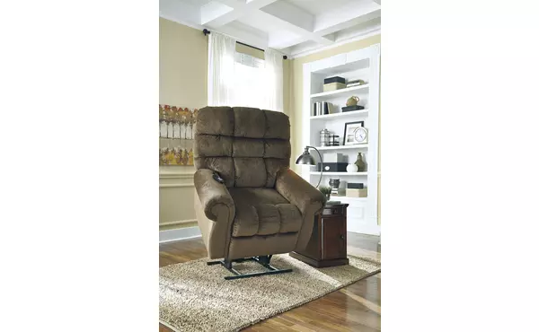 ernestine truffle power lift recliner by ashley