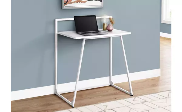 computer desk - 30 l - juvenile white - white metal by monarch specialties