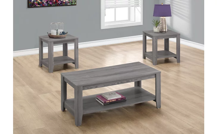 I7991P TABLE SET - 3PCS SET / GREY MONARCH SPECIALTIES  I7991P