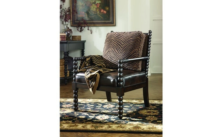 4010060  KEY TOWN TRUFFLE SHOWOOD ACCENT CHAIR