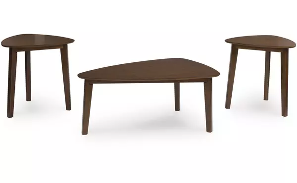 lyncott brown occasional table set (3/cn) by ashley
