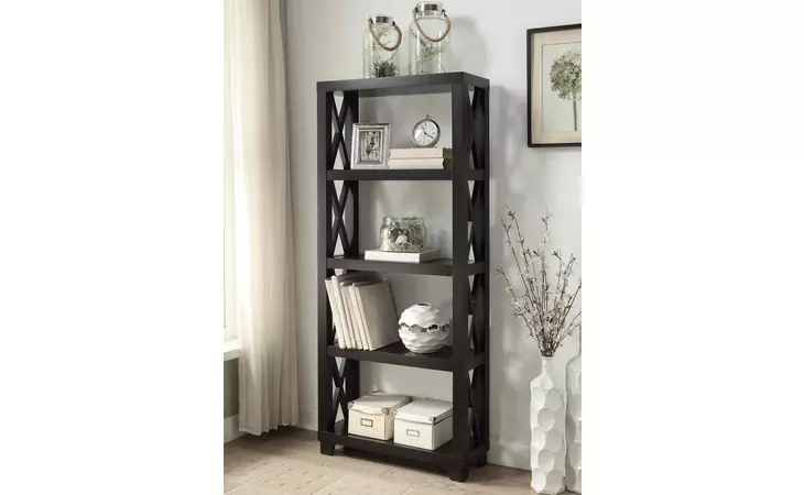 801353  HUMFRYE CAPPUCCINO BOOKCASE