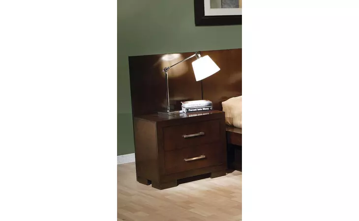 200710  JESSICA CAPPUCCINO TWO-DRAWER NIGHTSTAND BACK PANEL (PAIR)