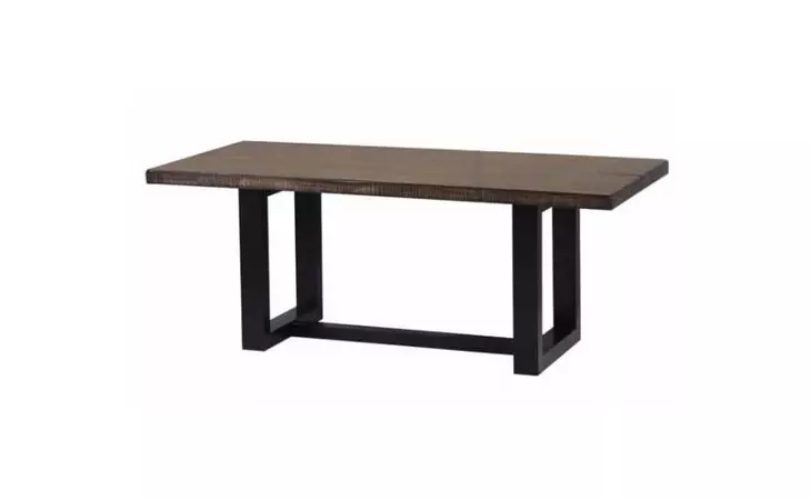 121641  DINING TABLE (VINTAGE BROWN BLACK)