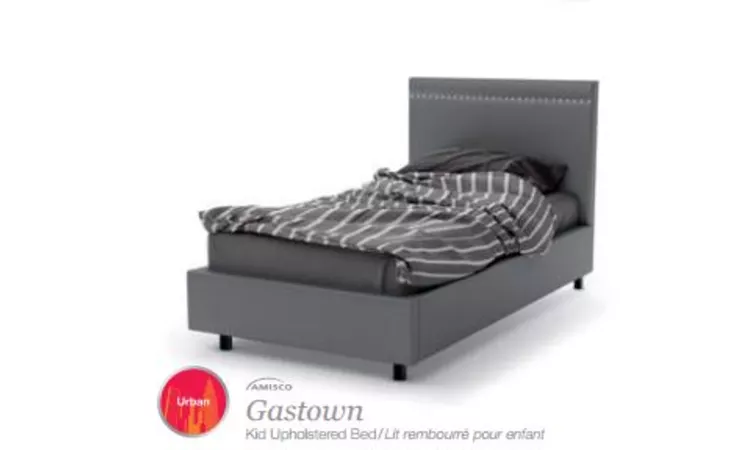 12811-39XL Gastown UPHOLSTERED BED WITH STORAGE DRAWER TWIN SIZE BED (WITH MATTRESS SUPPORT) GASTOWN