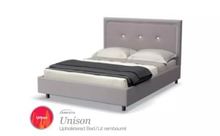 12815-54  FULL SIZE BED UPHOLSTERED BED WITH STORAGE DRAWER (WITH VERSATILE MATTRESS SUPPORT) UNISON