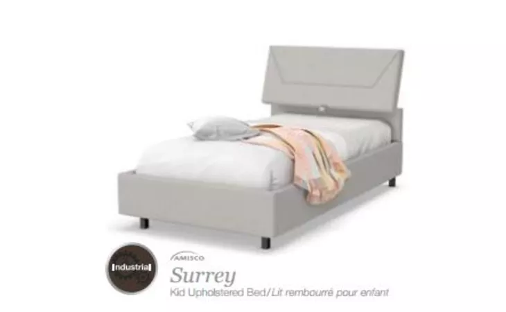 12819-39 Surrey UPHOLSTERED BED WITH STORAGE DRAWER TWIN SIZE BED (WITH MATTRESS SUPPORT) SURREY