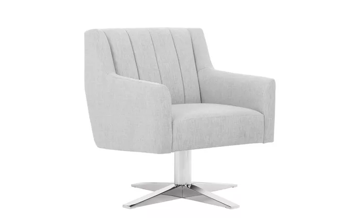 101568 CENTRAL CENTRAL PARK SWIVEL CHAIR - STAINLESS STEEL - HEMINGWAY MARBLE