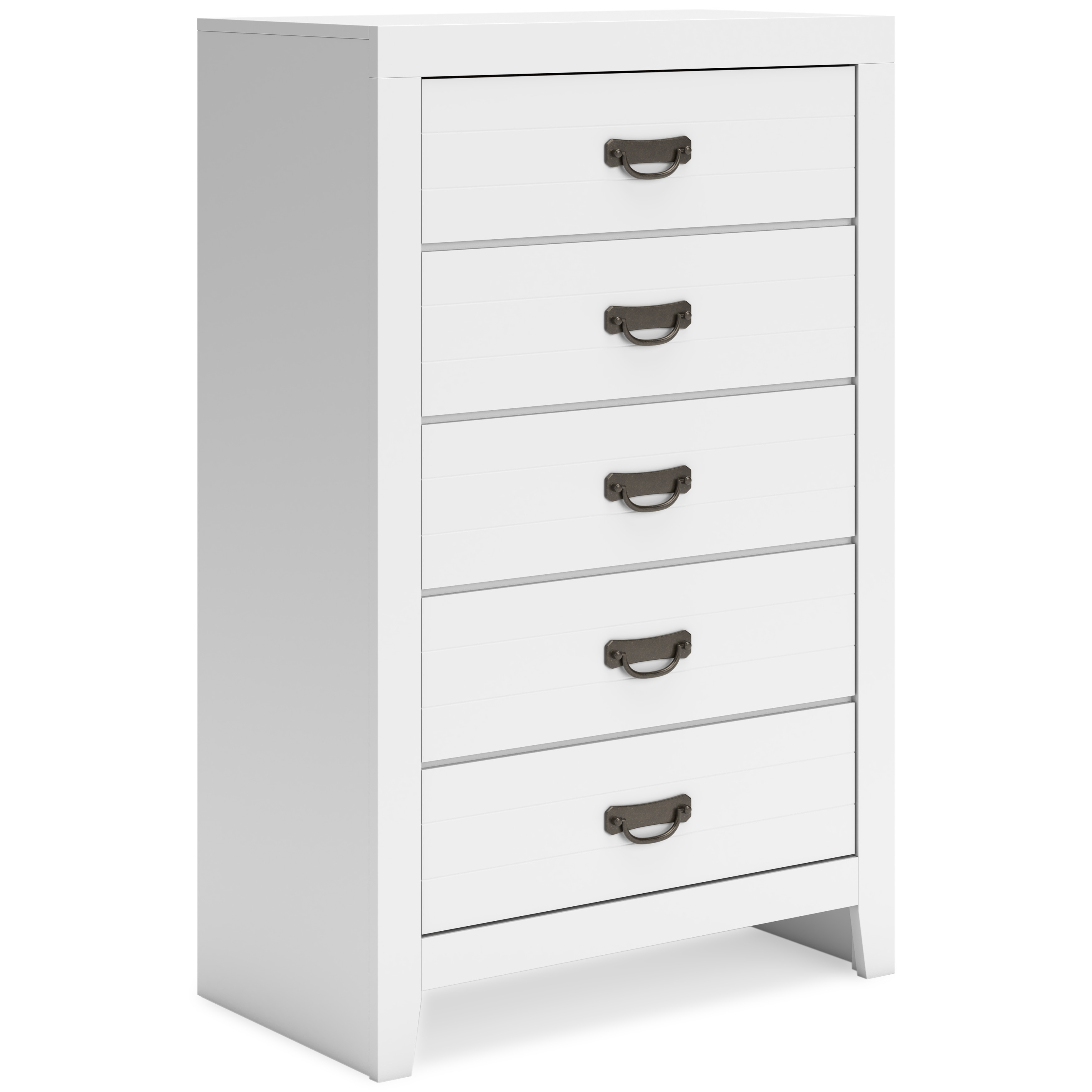Binterglen FIVE DRAWER CHEST ASHLEY White B427-46