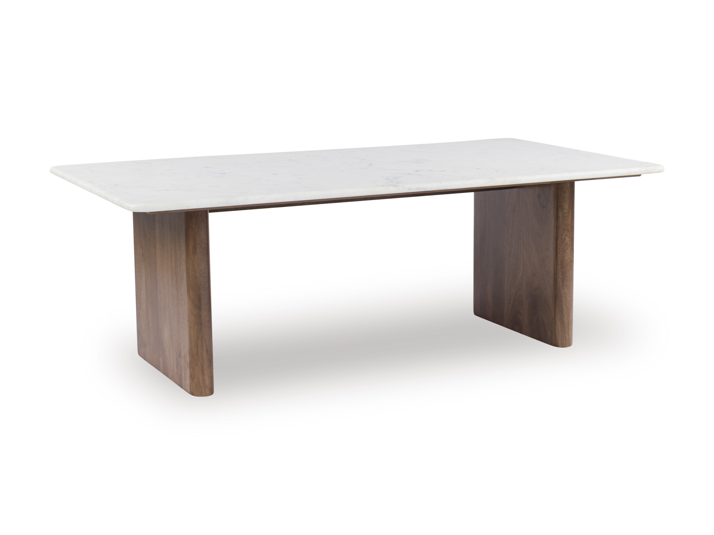Isanti RECTANGULAR COFFEE TABLE ASHLEY Light Brown/White T662-1