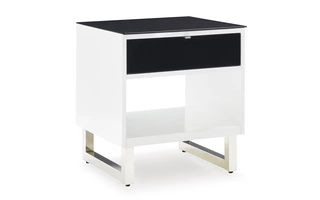 RECTANGULAR END TABLE Gardoni White/BlackT756-3 ASHLEY