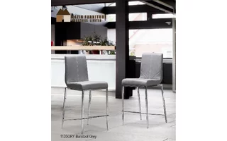 BARSTOOL GREY PU 24IN 2/CTN 1135GRY 1135GRY MAZIN