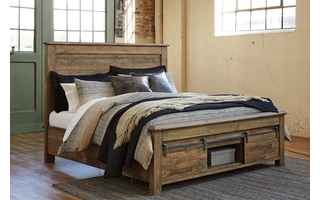 KING/CAL KING PANEL HEADBOARD Sommerford BrownB775-78 ASHLEY