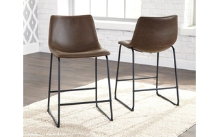 UPHOLSTERED BARSTOOL (2/CN) Centiar Two-tone BrownD372-124 ASHLEY