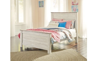 FULL PANEL FOOTBOARD Willowton WhitewashB267-84 ASHLEY