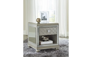 RECTANGULAR END TABLE Chevanna PlatinumT942-3 ASHLEY