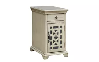 ONE DRAWER ONE DOOR CHAIRSIDE CABINET 96606 96606 COAST TO COAST ACCENTS