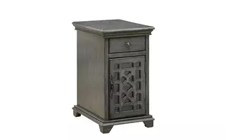 ONE DRAWER ONE DOOR CHAIRSIDE CABINET 96607 96607 COAST TO COAST ACCENTS