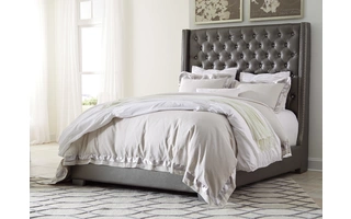 KING/CAL KING UPH HEADBOARD Coralayne SilverB650-78 ASHLEY