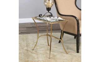 ALAYNA END TABLE, GOLD 24641 24641 UTTERMOST