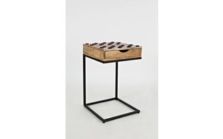 1730-26 GLOBAL ARCHIVE COLLECTION CHECKER BOARD C-TABLE W/CHECKERS GLOBAL ARCHIVE COLLECTION