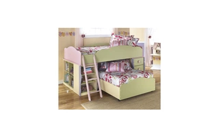 TWIN LOFT BED TOP DOLL HOUSE B140-68T ASHLEY