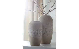 VASE SET (2/CN) Dimitra Brown/CreamA2000110 ASHLEY