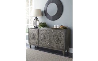 ACCENT CABINET Fair Ridge Dark BrownA4000028 ASHLEY