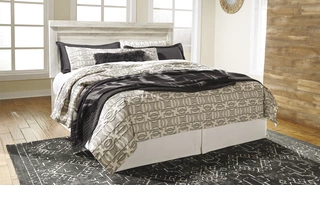 KING PANEL HEADBOARD Bellaby WhitewashB331-58 ASHLEY