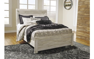 QUEEN PANEL RAILS Bellaby WhitewashB331-96 ASHLEY
