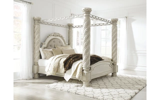 KING/CAL KING FOOTBOARD POSTS Cassimore Pearl SilverB750-51 ASHLEY