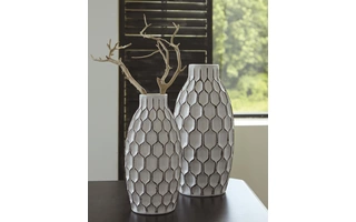 VASE SET (2/CN) Dionna WhiteA2000329 ASHLEY