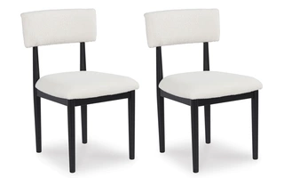 SIDE CHAIR (RTA) (2 CTN) Xandrum BlackD42902 ASHLEY