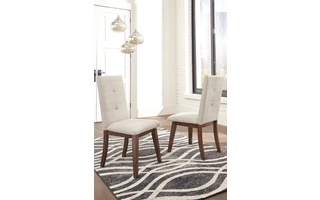 DINING UPH SIDE CHAIR (2/CN) Centiar Two-tone BrownD372-02 ASHLEY