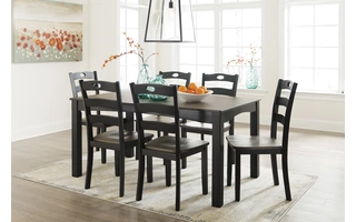 DINING ROOM TABLE SET (7/CN) Froshburg D338-425 ASHLEY