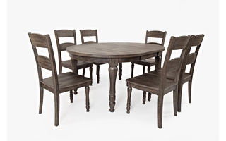 ROUND TO OVAL LEG TABLE W/18